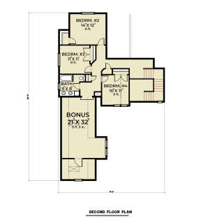 Second Floor for House Plan #2464-00031