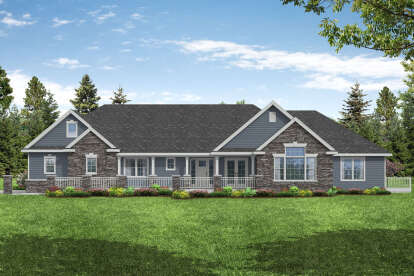 3 Bed, 2 Bath, 3002 Square Foot House Plan - #035-01032