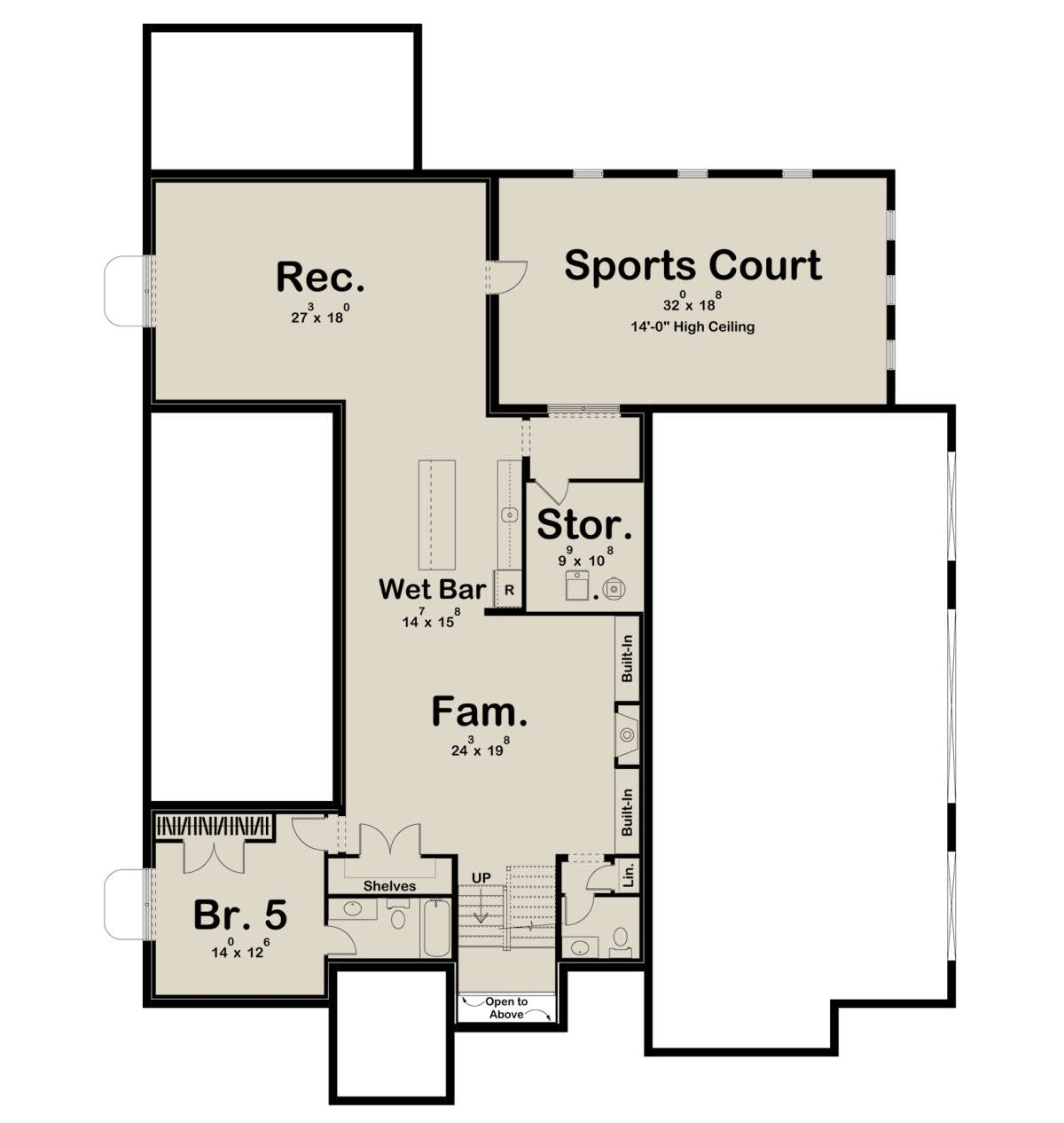 Basement for House Plan #963-00682
