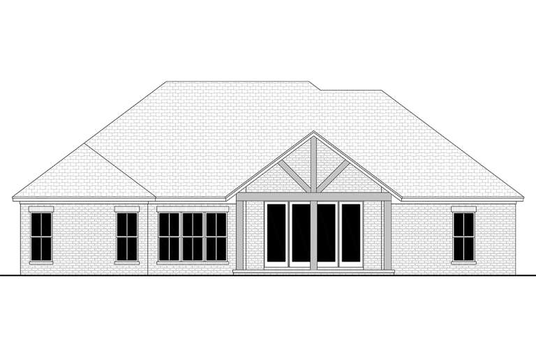 Traditional House Plan #041-00306 Elevation Photo