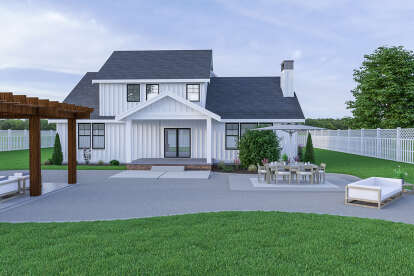 Modern Farmhouse House Plan #2464-00034 Elevation Photo