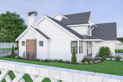 Modern Farmhouse House Plan #2464-00034 Elevation Photo