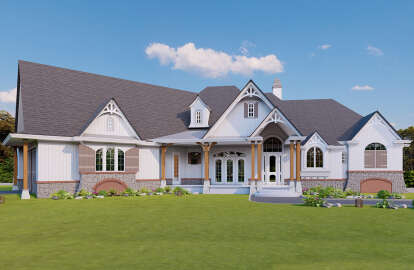 Modern Farmhouse House Plan #699-00333 Elevation Photo