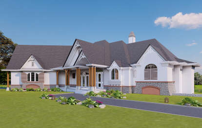 Modern Farmhouse House Plan #699-00333 Elevation Photo