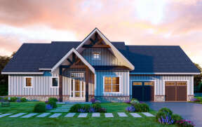 Modern Farmhouse House Plan #699-00335 Elevation Photo