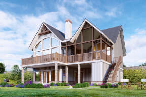 Modern Farmhouse House Plan #699-00335 Elevation Photo