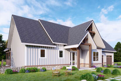 Modern Farmhouse House Plan #699-00335 Elevation Photo