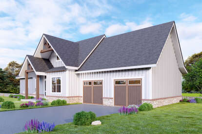 Modern Farmhouse House Plan #699-00335 Elevation Photo