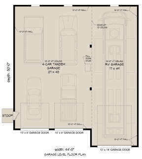 Garage Floor for House Plan #940-00641