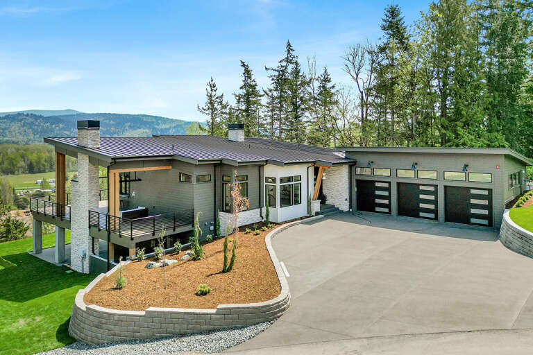 House Plan House Plan #27873 Angled Front Elevation
