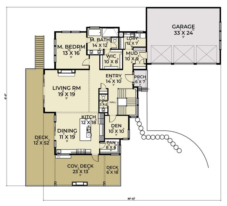 House Plan House Plan #27873 Drawing 1