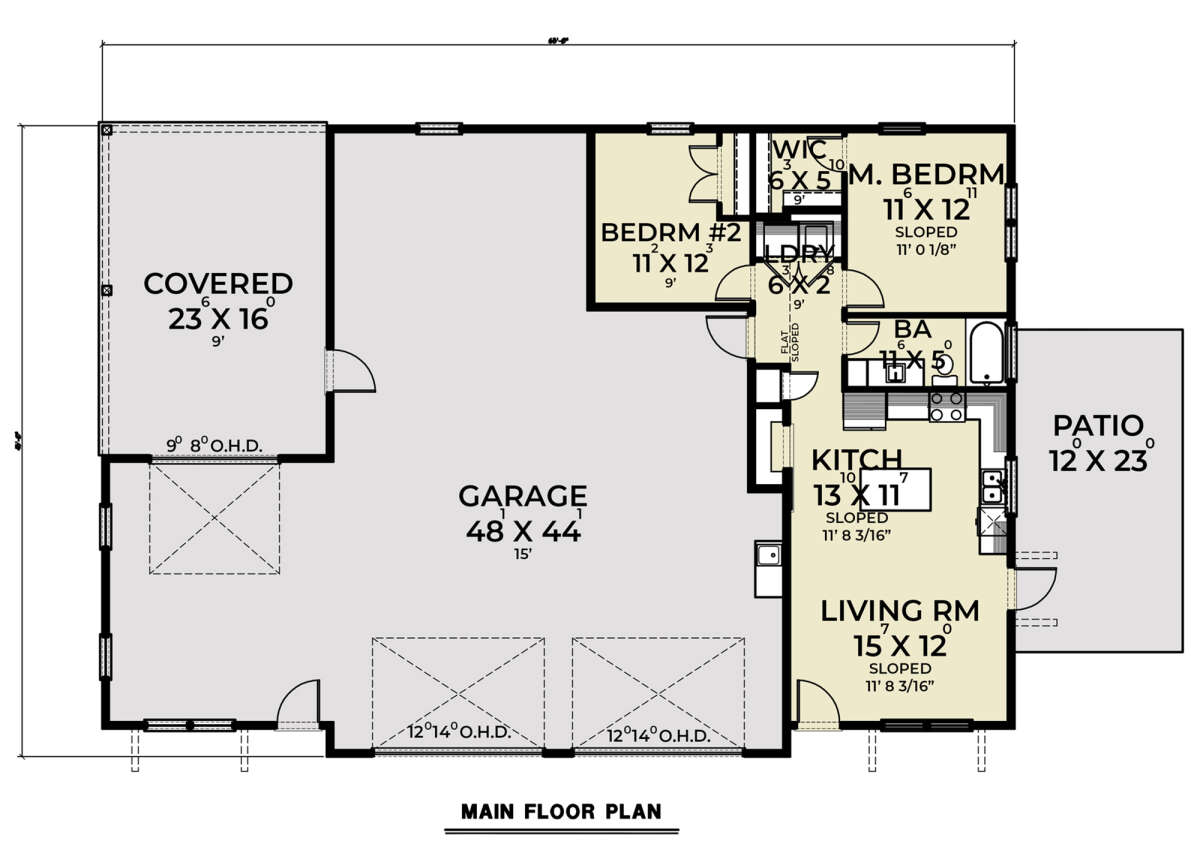 Main Floor  for House Plan #2464-00036