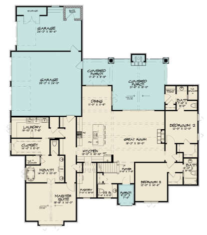 House Plan House Plan #27875 Drawing 1