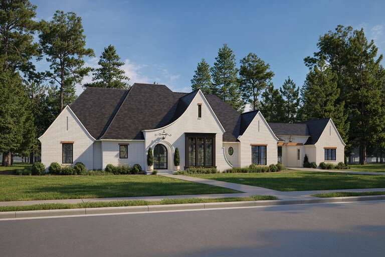 House Plan House Plan #27877 Angled Front Elevation