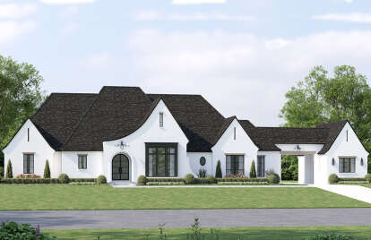 European House Plan #4534-00085 Elevation Photo