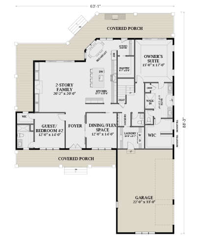 Main Floor  for House Plan #6849-00129