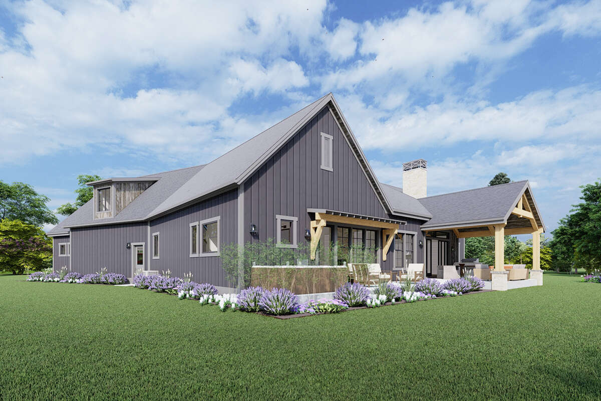 Modern Farmhouse House Plan #425-00043 Elevation Photo