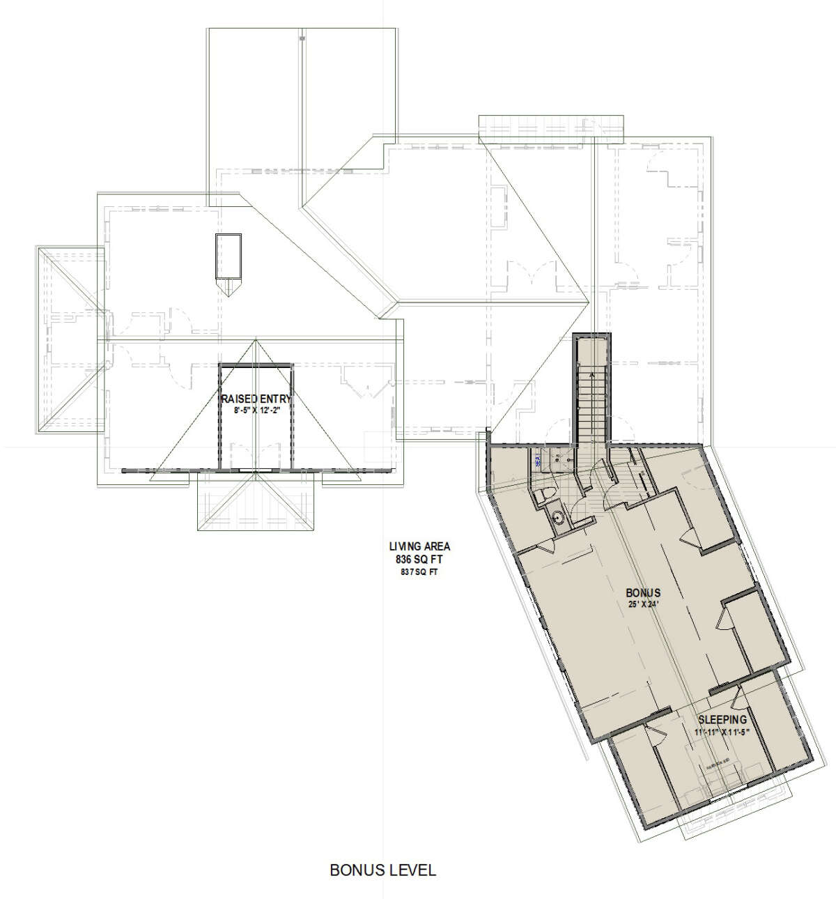 Bonus Room for House Plan #425-00043