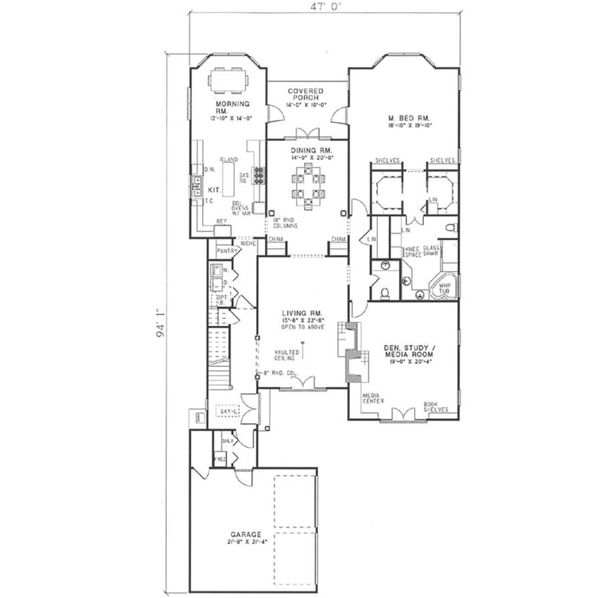 Main Floor for House Plan #110-00009