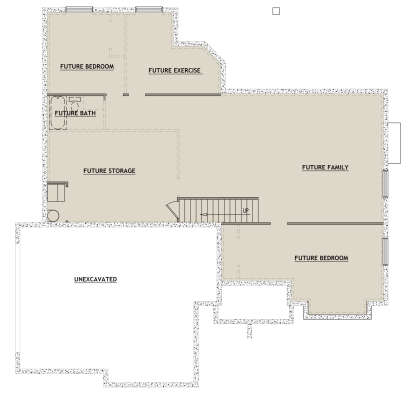 Basement for House Plan #8768-00098