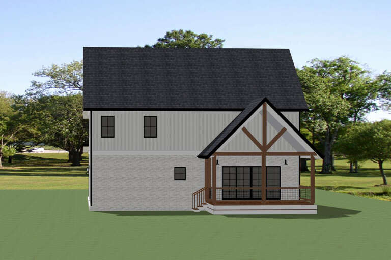 Modern Farmhouse House Plan #6849-00130 Elevation Photo