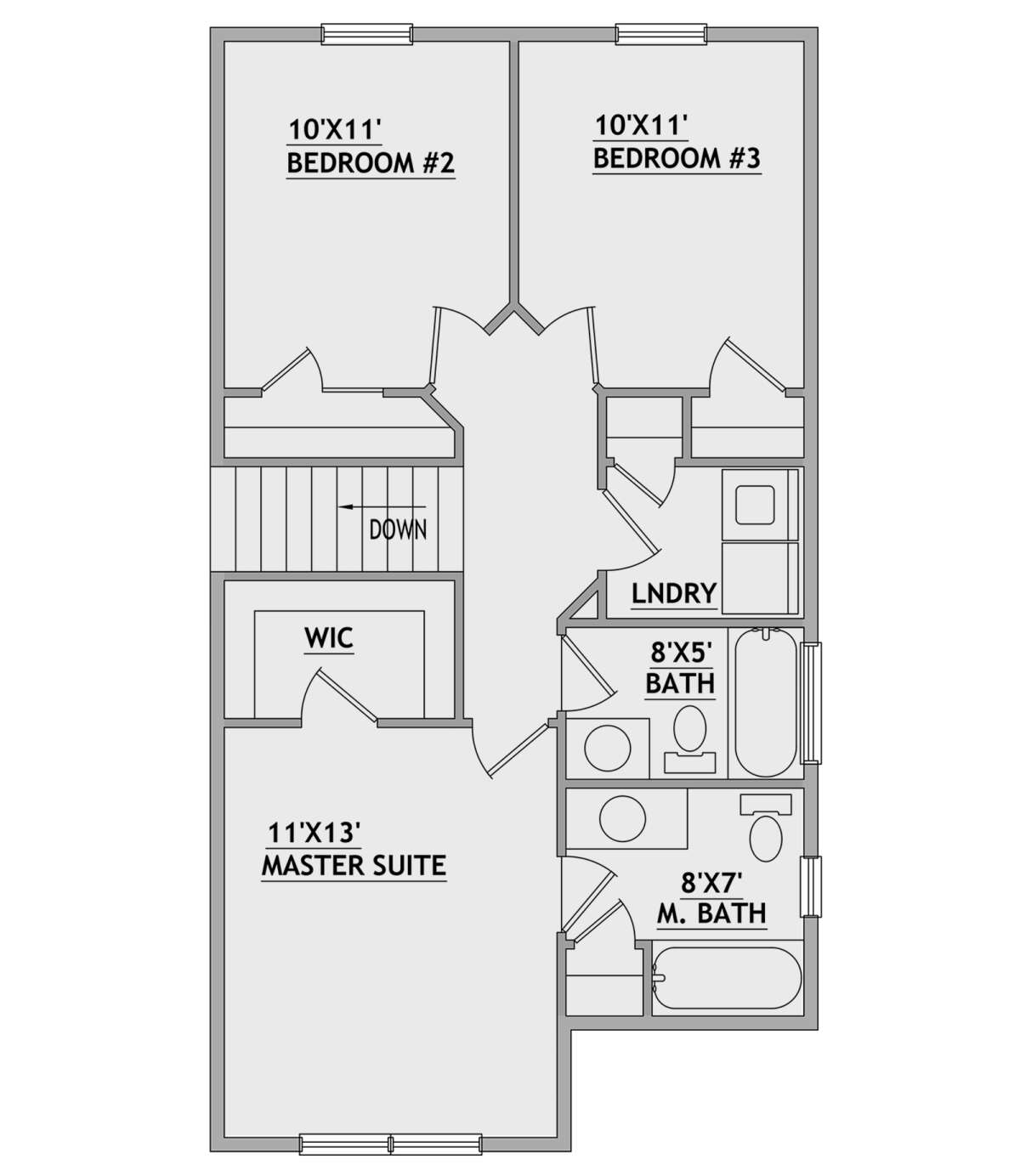 Second Floor for House Plan #8768-00100