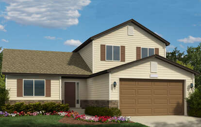 4 Bed, 2 Bath, 1676 Square Foot House Plan - #8768-00101