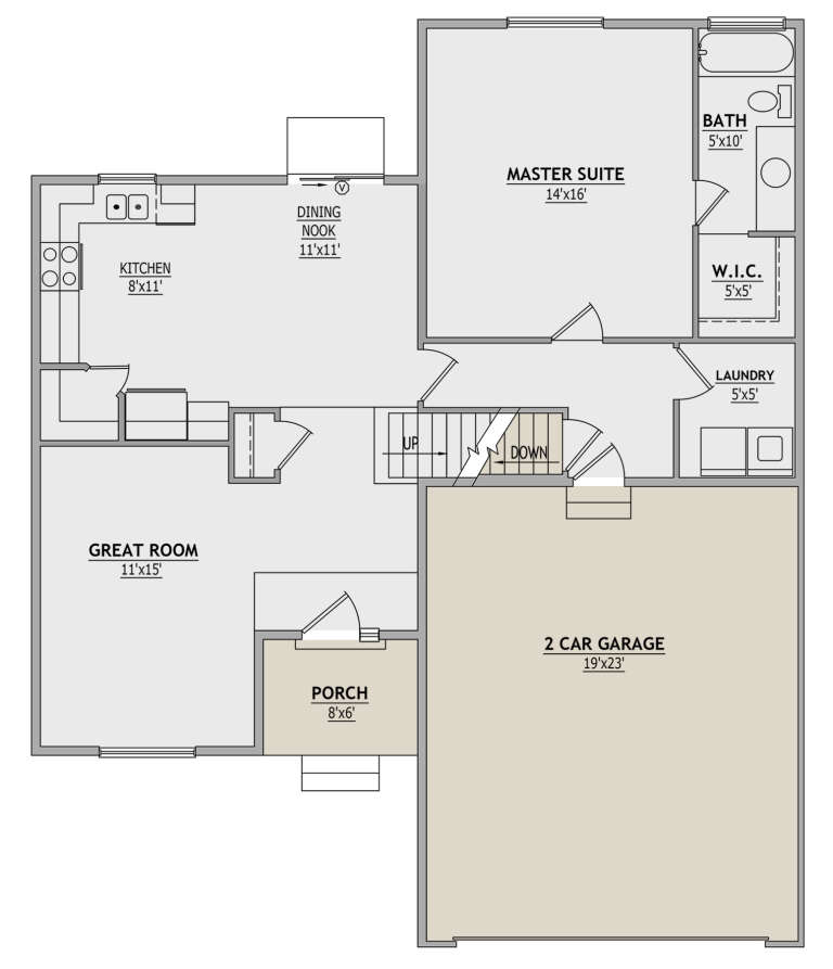 House Plan House Plan #27883 Drawing 1