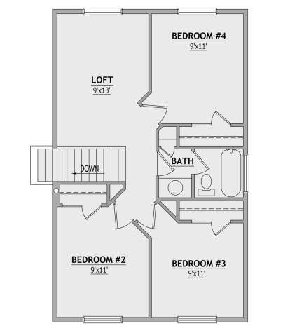 Second Floor for House Plan #8768-00101