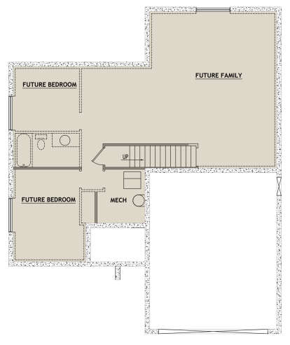 Basement for House Plan #8768-00101