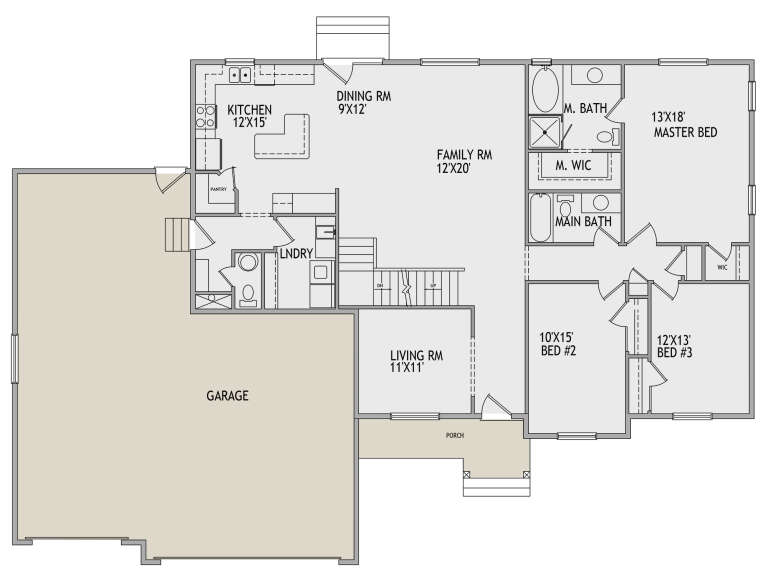 House Plan House Plan #27884 Drawing 1