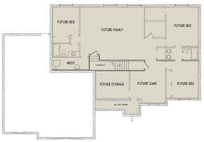 Basement for House Plan #8768-00102