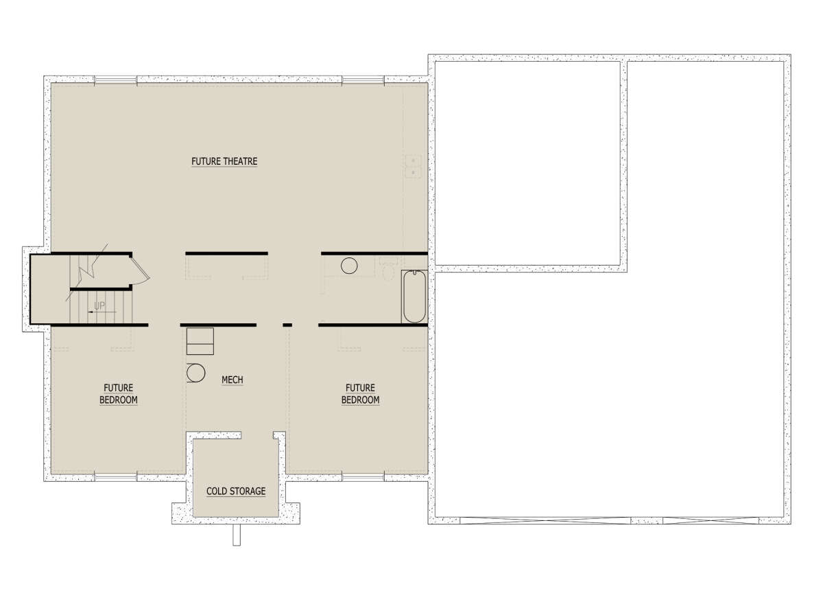 Basement for House Plan #8768-00104