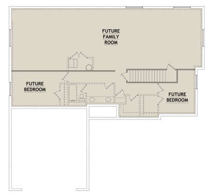 Basement for House Plan #8768-00105