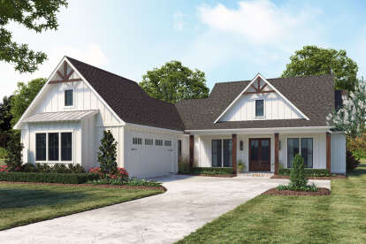 Modern Farmhouse House Plan #4534-00086 Elevation Photo