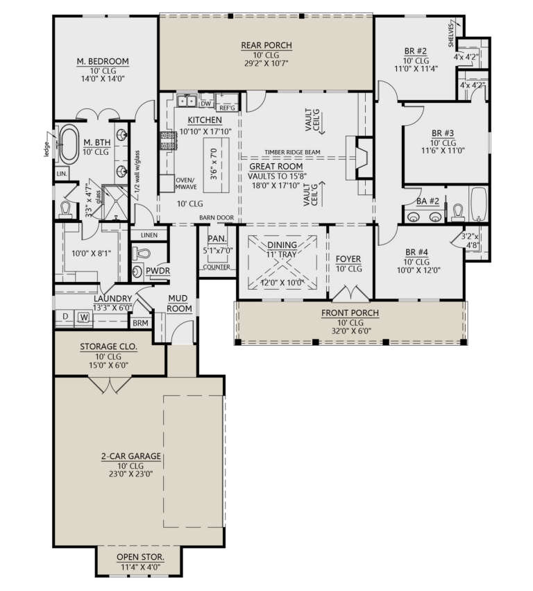 House Plan House Plan #27889 Drawing 1