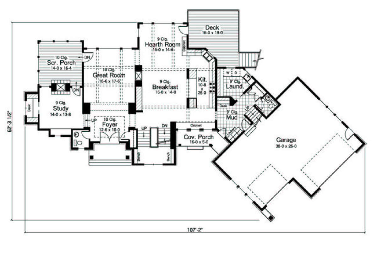 Main Floor for House Plan #098-00028