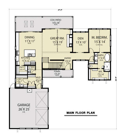 Main Floor  for House Plan #2464-00037