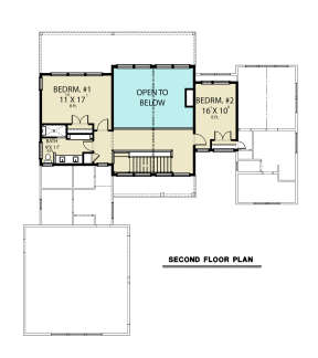 Second Floor for House Plan #2464-00037