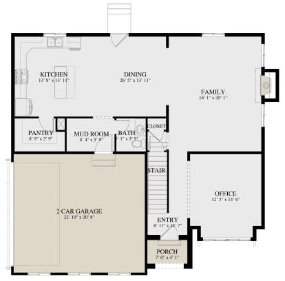 House Plan House Plan #27892 Drawing 1