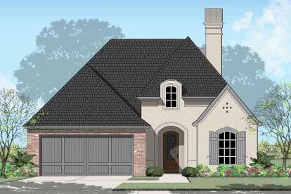 French Country House Plan #7516-00066 Elevation Photo