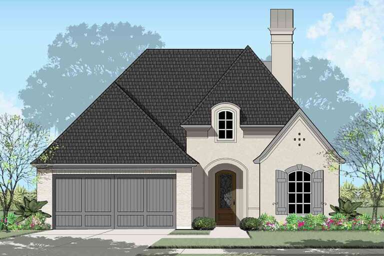 French Country House Plan #7516-00066 Elevation Photo