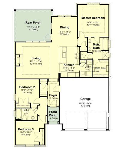 House Plan House Plan #27896 Drawing 1