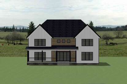 Modern Farmhouse House Plan #6849-00131 Elevation Photo
