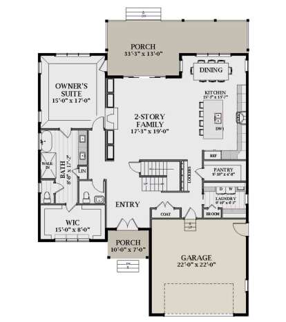 Main Floor  for House Plan #6849-00131