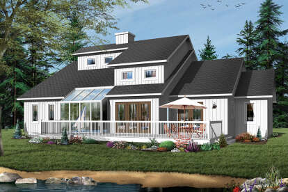 3 Bed, 2 Bath, 2100 Square Foot House Plan - #034-00023
