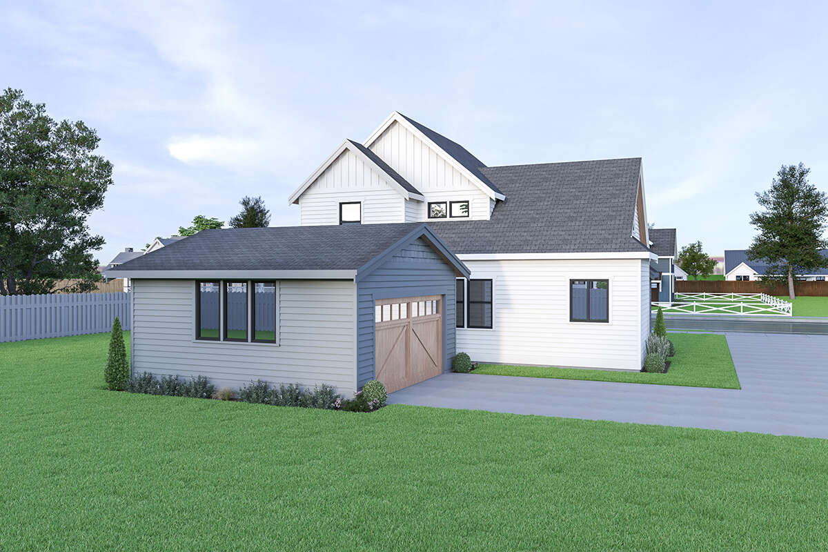 Modern Farmhouse House Plan #2464-00040 Elevation Photo