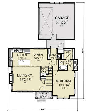 Main Floor  for House Plan #2464-00040