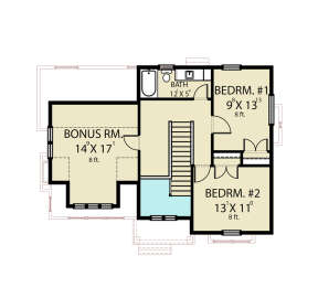 Second Floor for House Plan #2464-00040