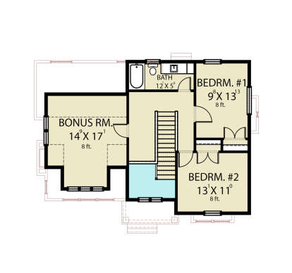 Second Floor for House Plan #2464-00040